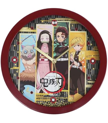 Amazon.co.jp: 鬼滅の刃[壁掛け時計]ウォールクロック/A柄 少年